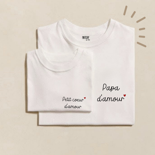 Tee-shirts " Papa d'amour "