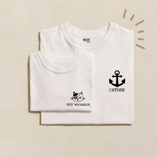 Tee-shirts " Matchy Capitaine "