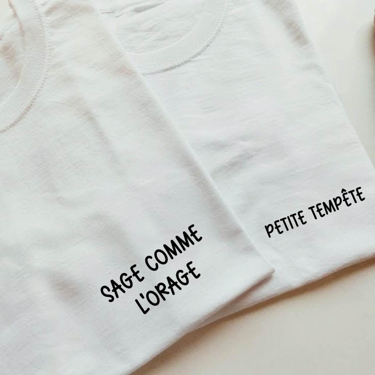 Tee-shirts (ou body) " Orage et tempête "