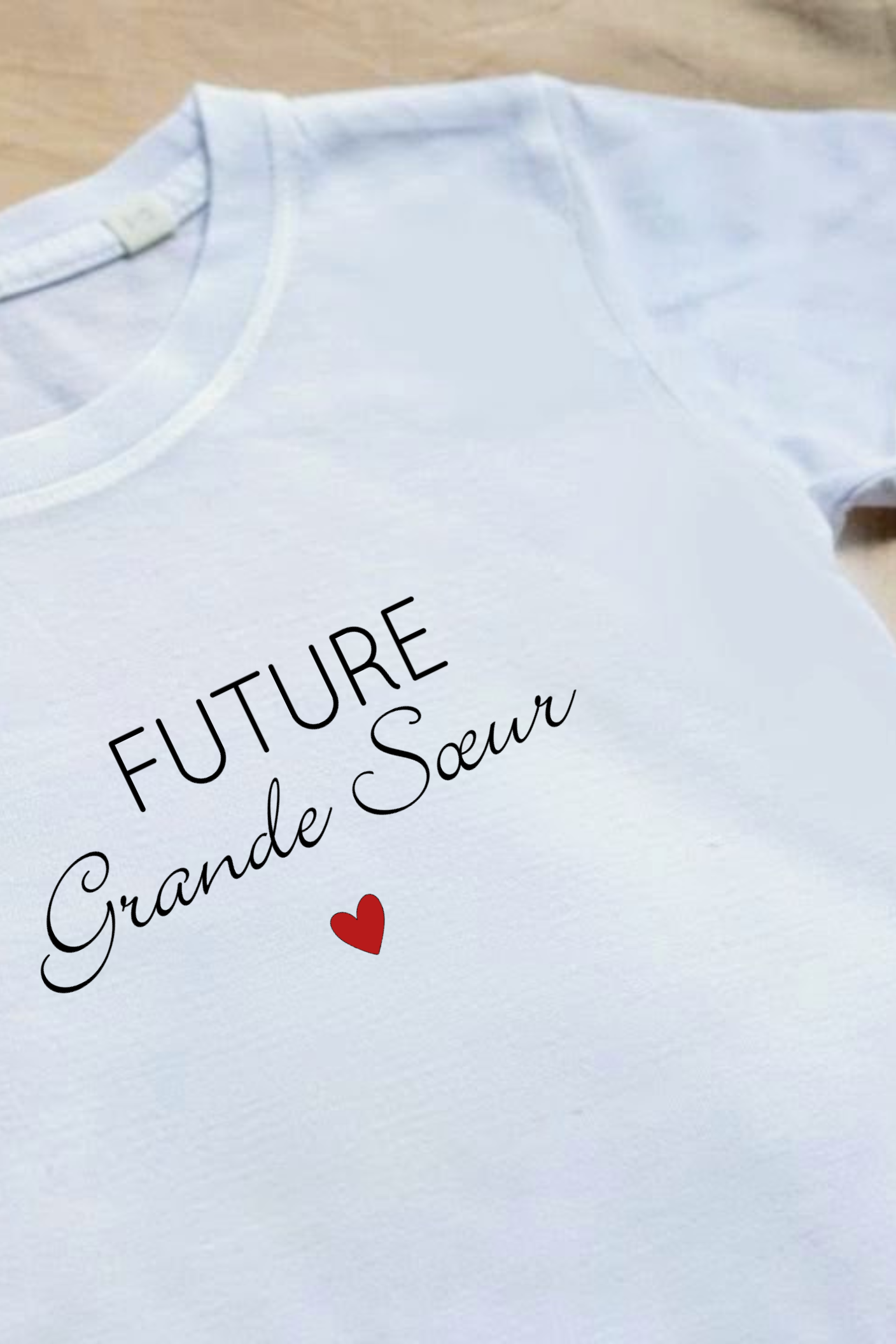 Tee-shirt d'annonce " Futur grande sœur " ✨