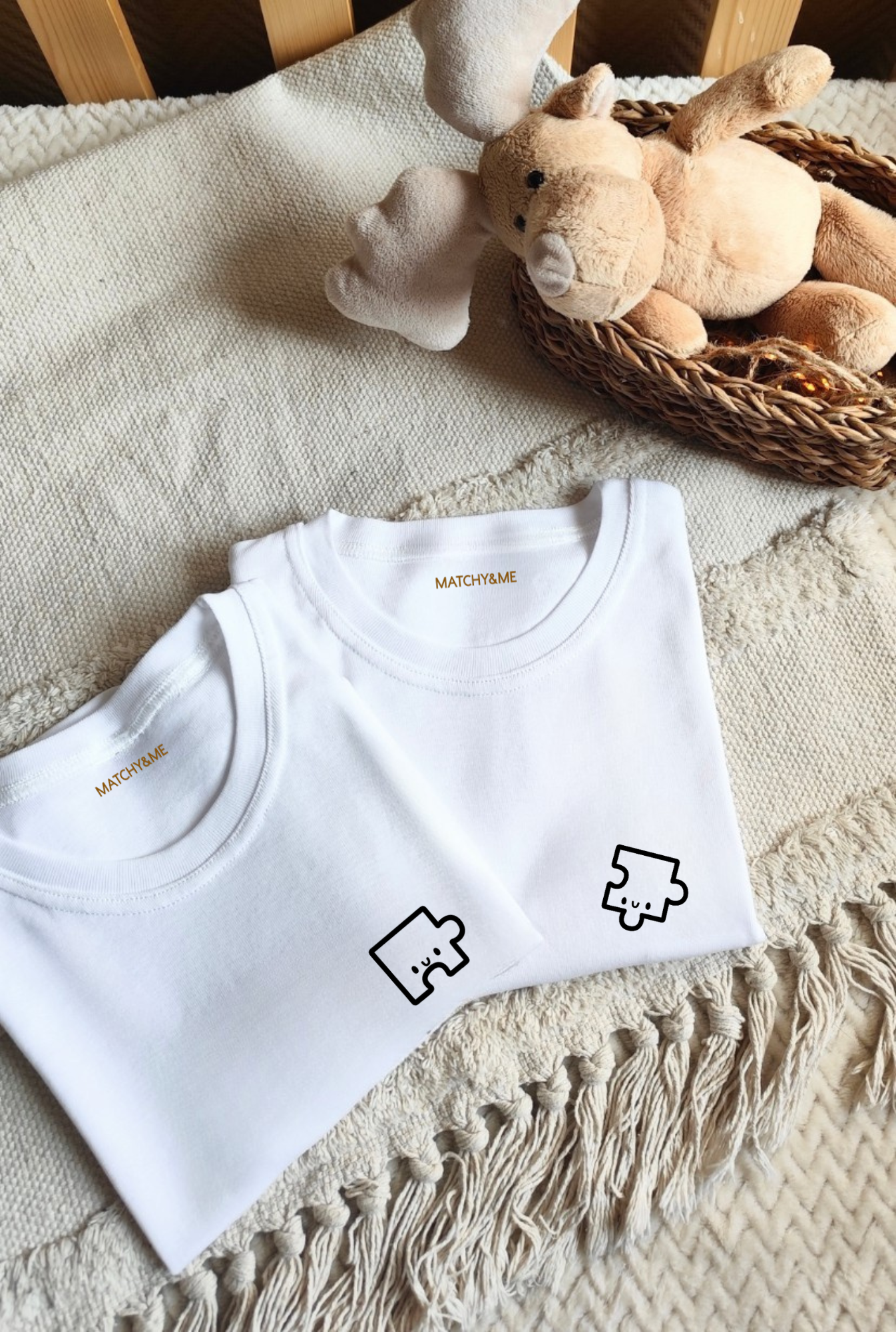 Tee-shirts (ou body) " Ensemble on se complète "