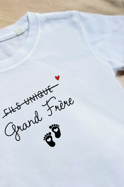 Tee-shirt d'annonce " Grand frère " ✨