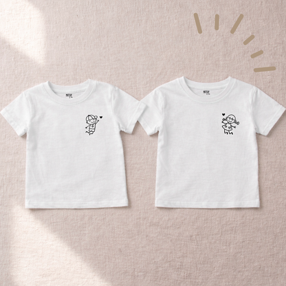 Tee-shirts (ou body) " Amour frère et soeur "