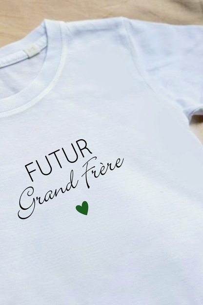 Tee-shirt d'annonce " Futur grand frère " ✨