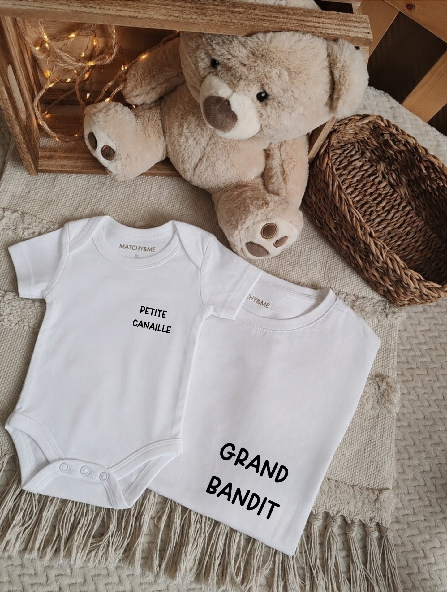 Tee-shirt et body " Les voyous "