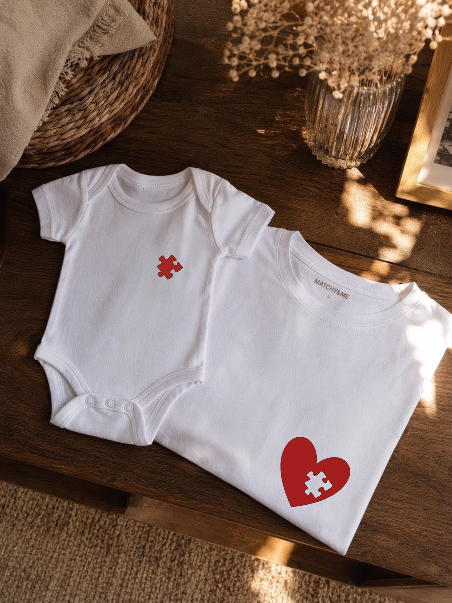 Tee-shirt et body " Coeur d'amour "