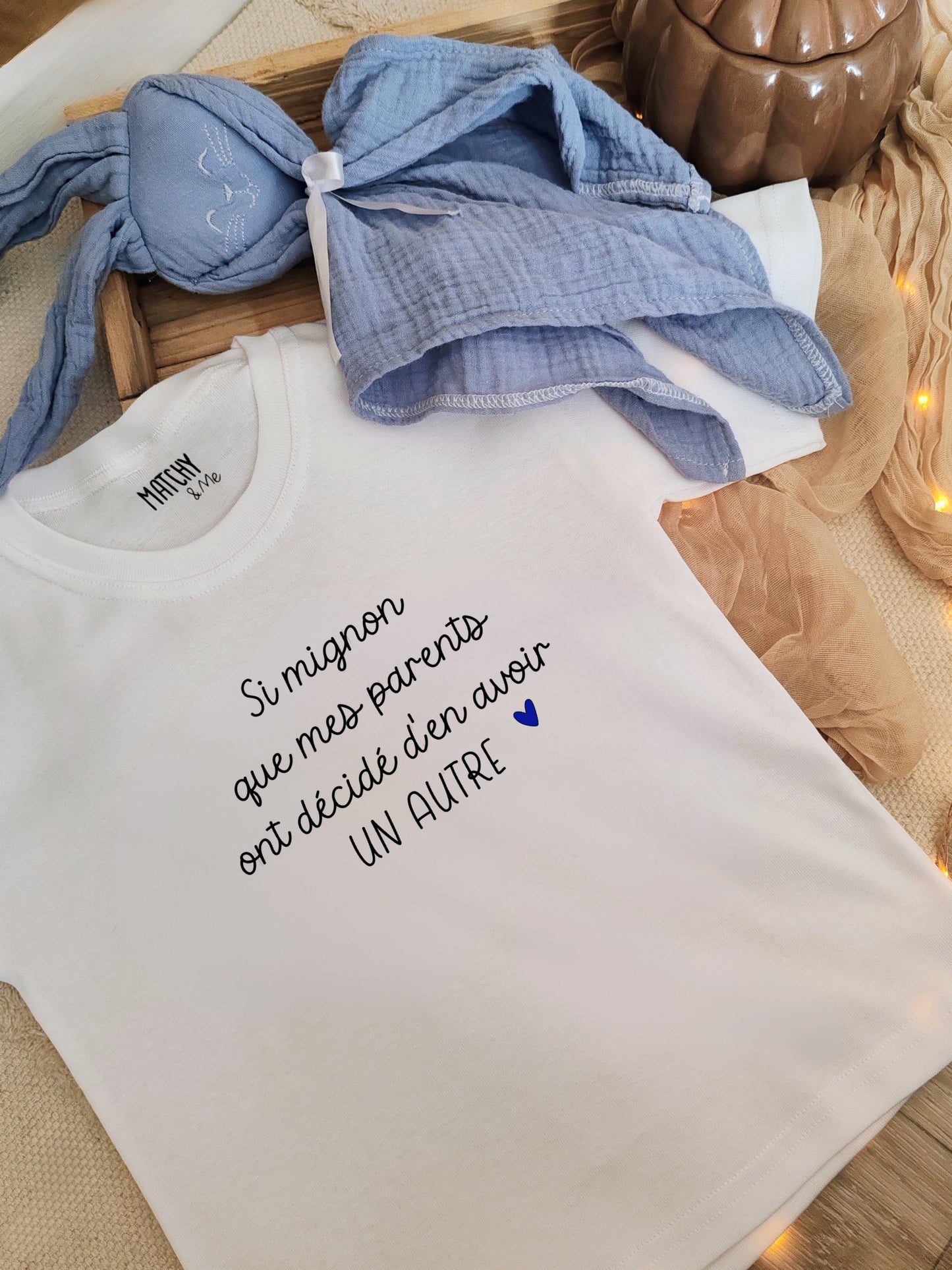 Tee-shirt d'annonce " Si mignon " ✨