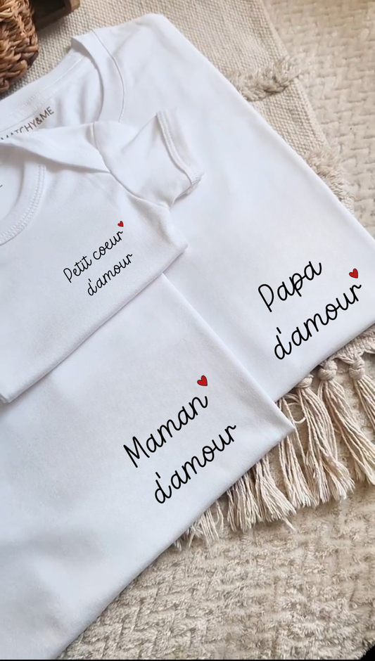 Tee-shirts " Famille d'amour "❤️