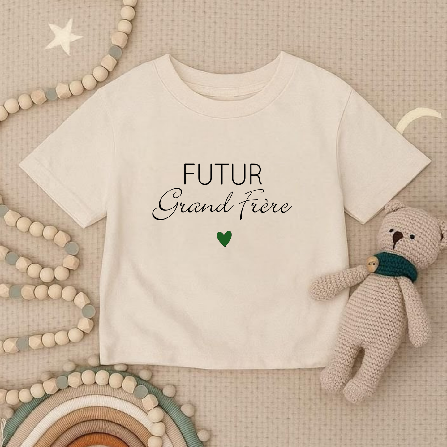 Tee-shirt d'annonce " Futur grand frère " ✨