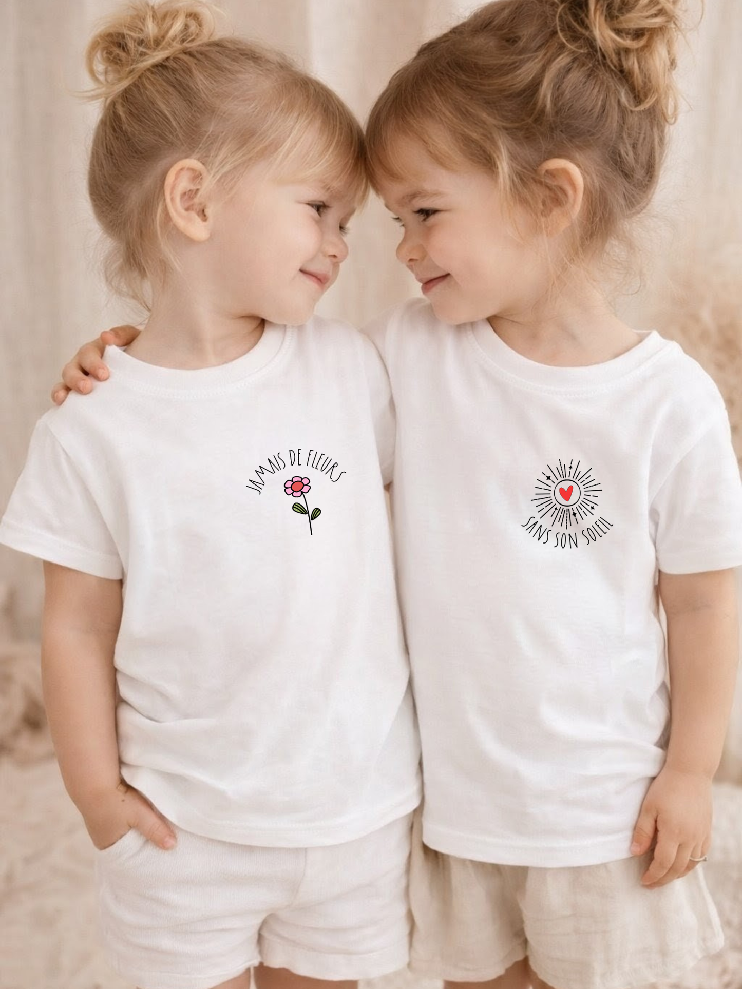 Tee-shirts (ou body) " Fleur et soleil "