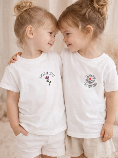 Tee-shirts (ou body) " Fleur et soleil "