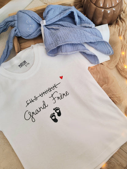 Tee-shirt d'annonce " Grand frère " ✨