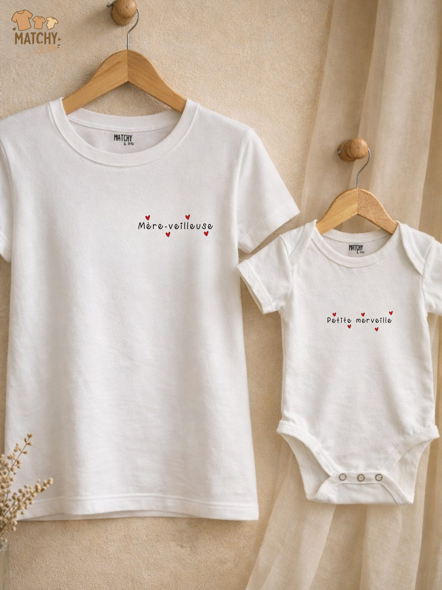 Tee-shirt et body " Matchy Merveilles "