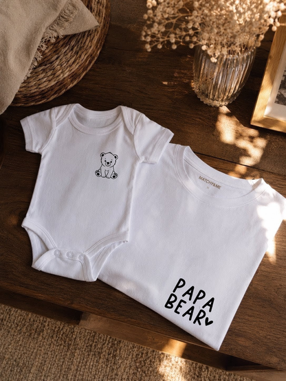 Tee-shirt et body " Papa ours "