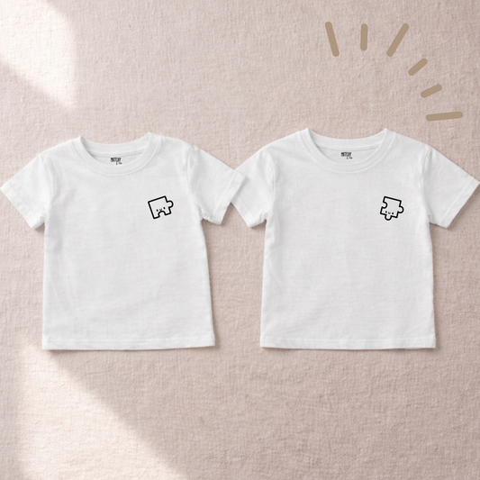 Tee-shirts (ou body) " Ensemble on se complète "