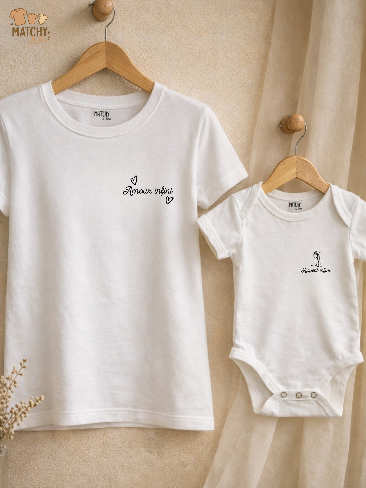 Tee-shirt et body " Qualité infinie "