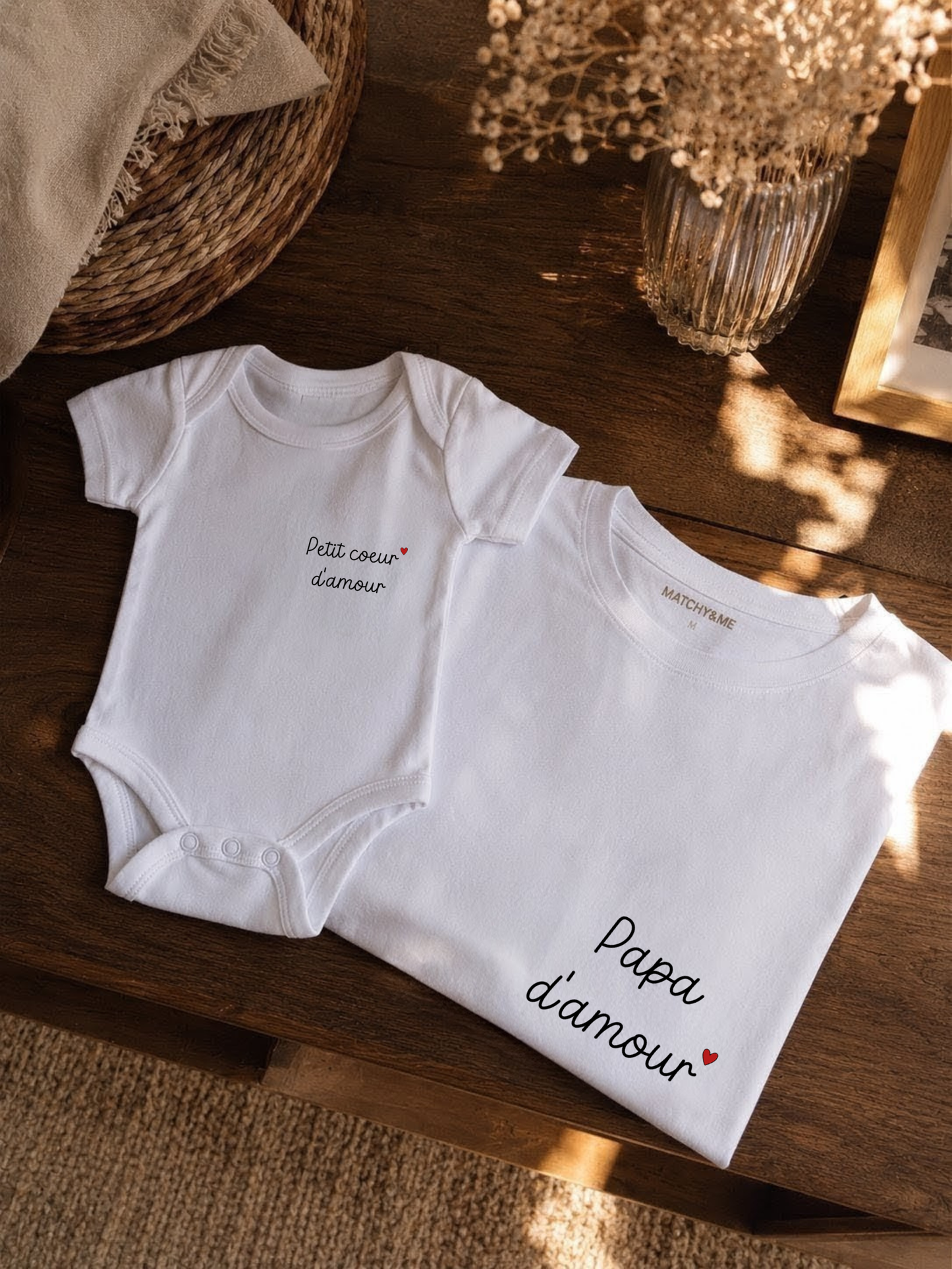 Tee-shirt et body " Papa d'amour "