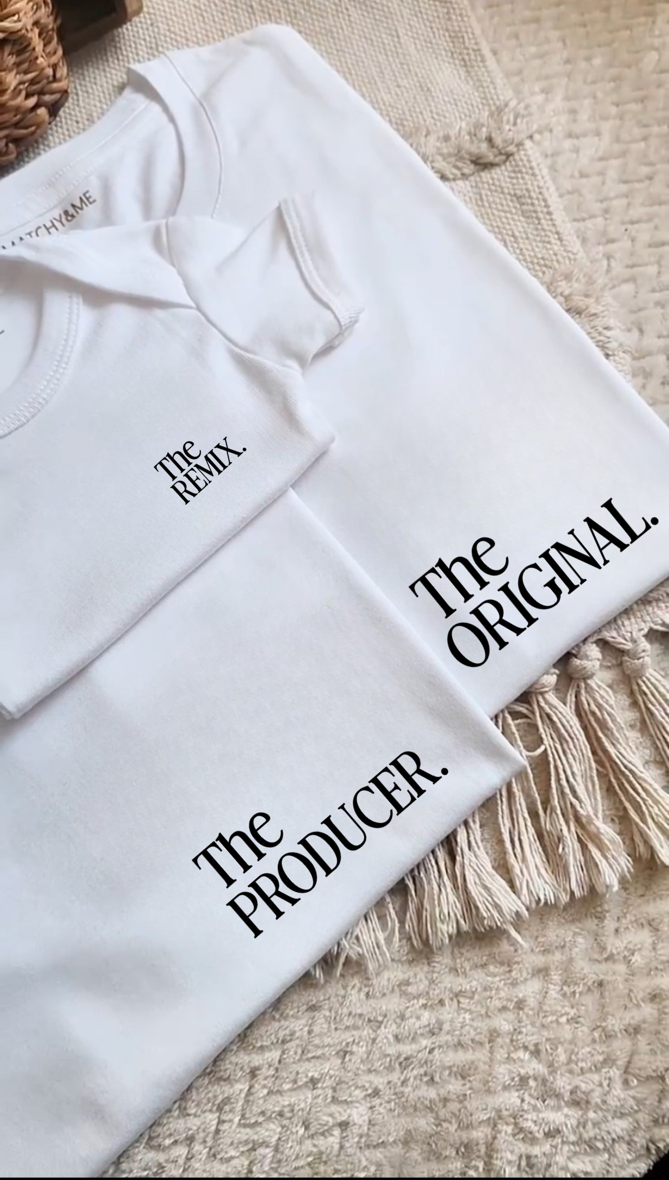 Tee-shirts Famille " Original / Producteur / Remix "