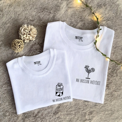 Tee-shirts " Matchy drink Maman "
