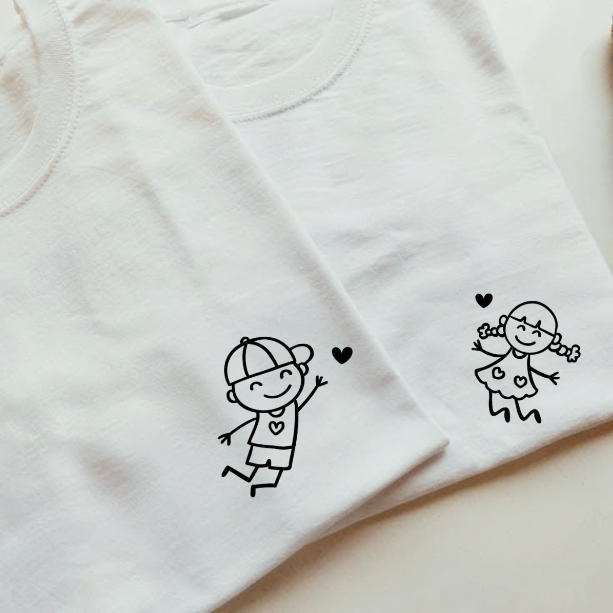 Tee-shirts (ou body) " Amour frère et soeur "