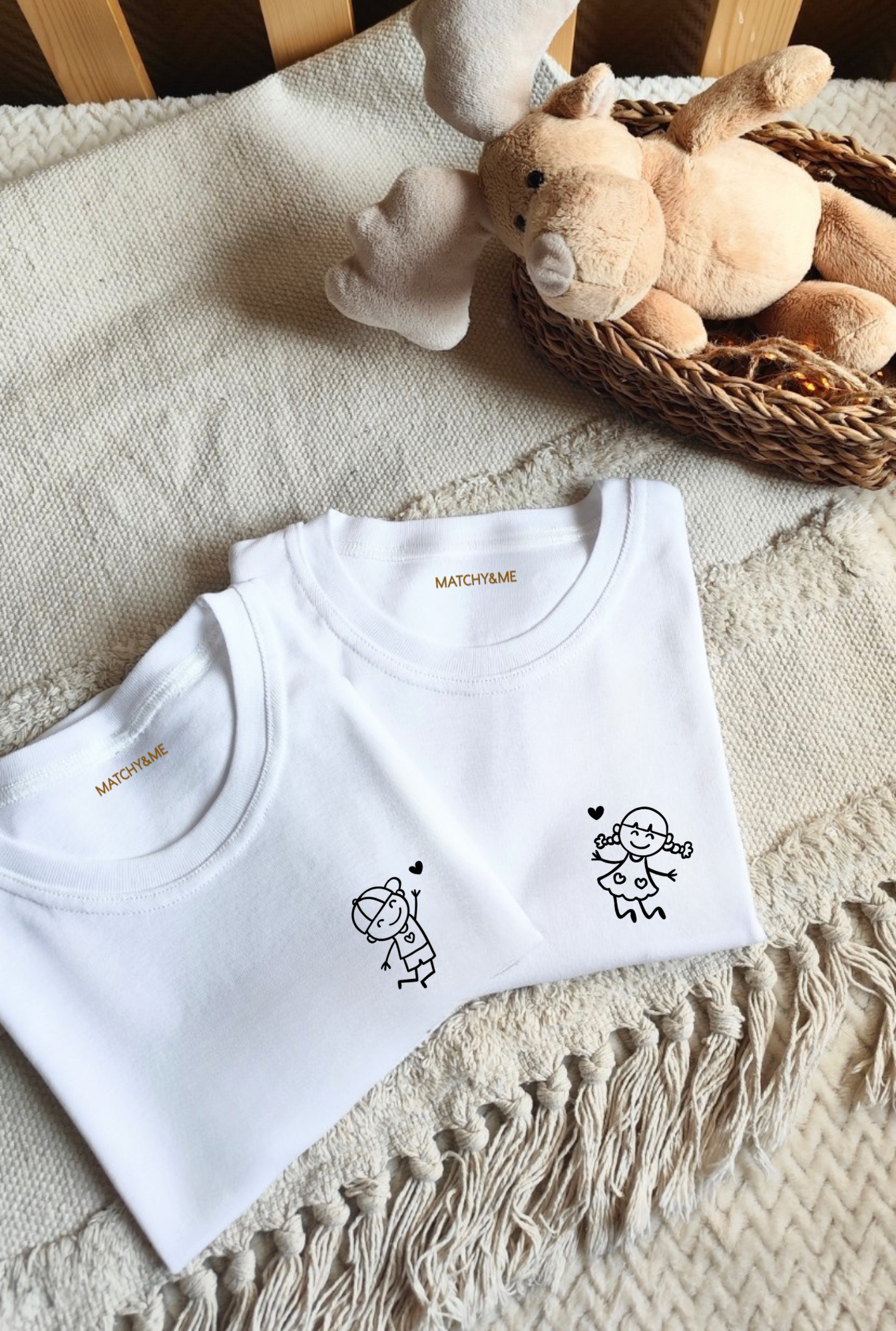 Tee-shirts (ou body) " Amour frère et soeur "