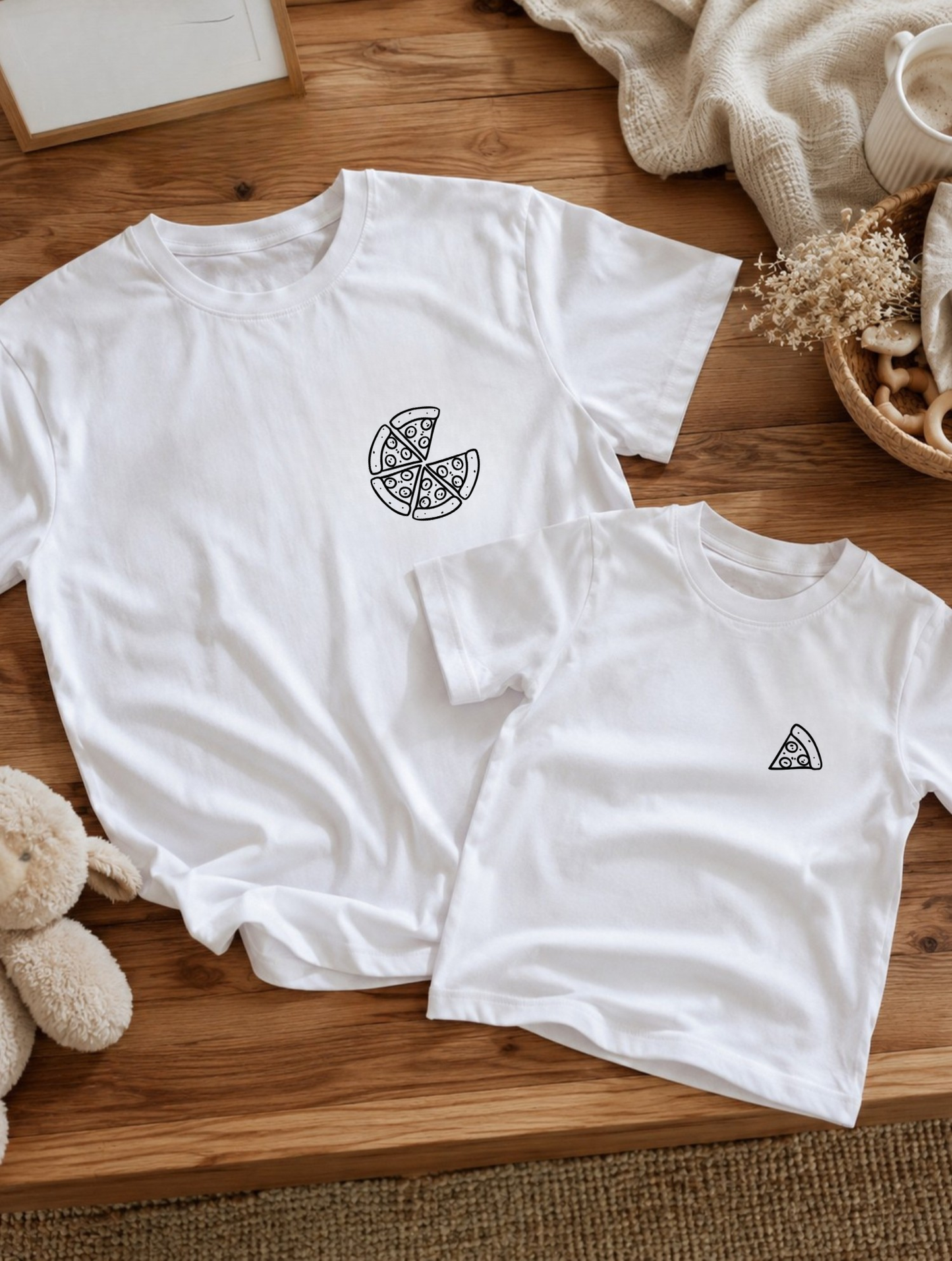 Tee-shirts " Coeur de pizza "