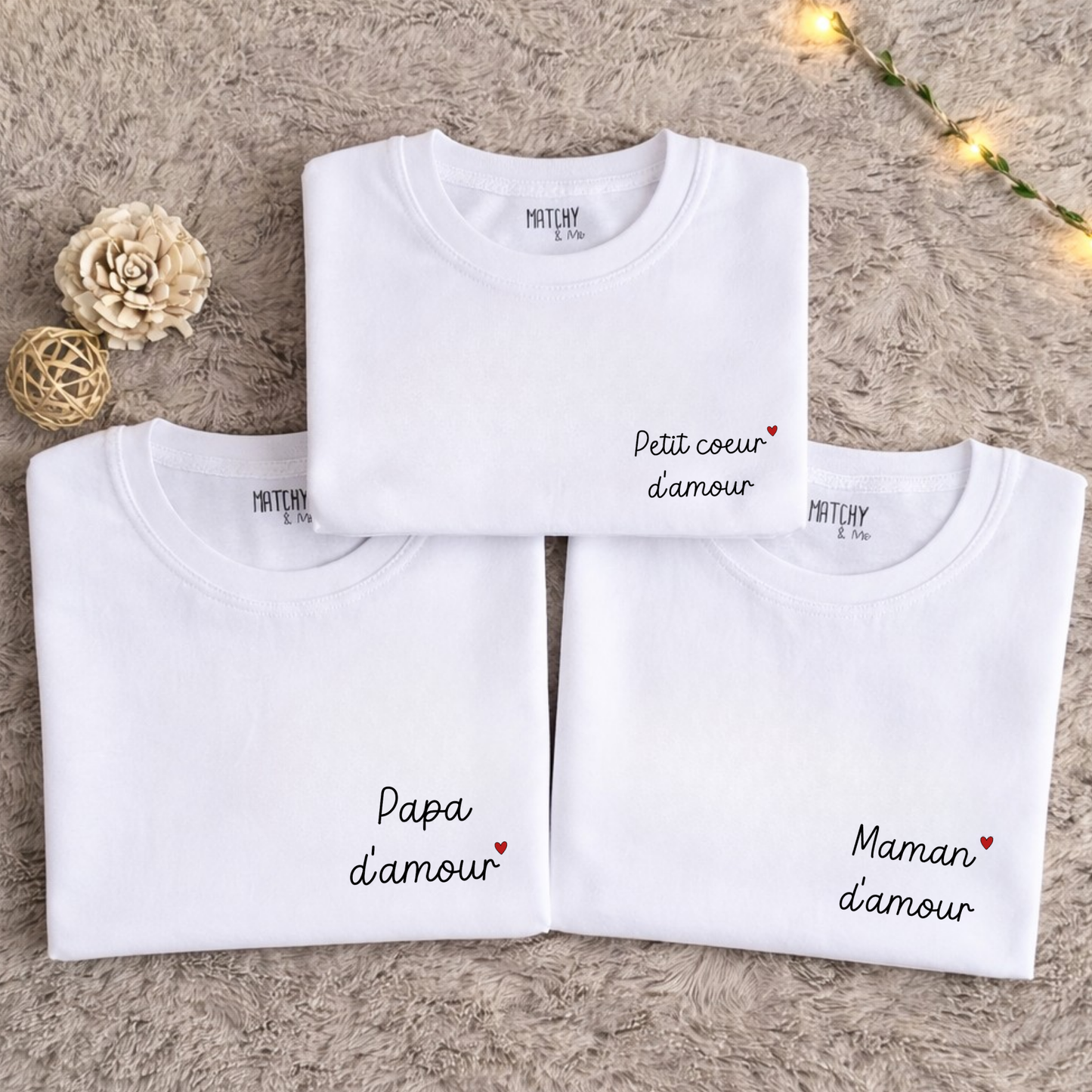 Tee-shirts " Famille d'amour "❤️