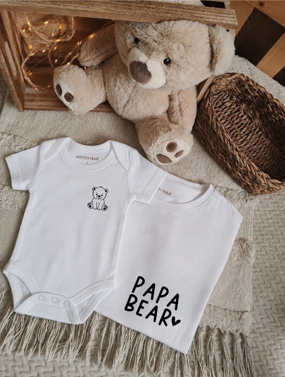 Tee-shirt et body " Papa ours "