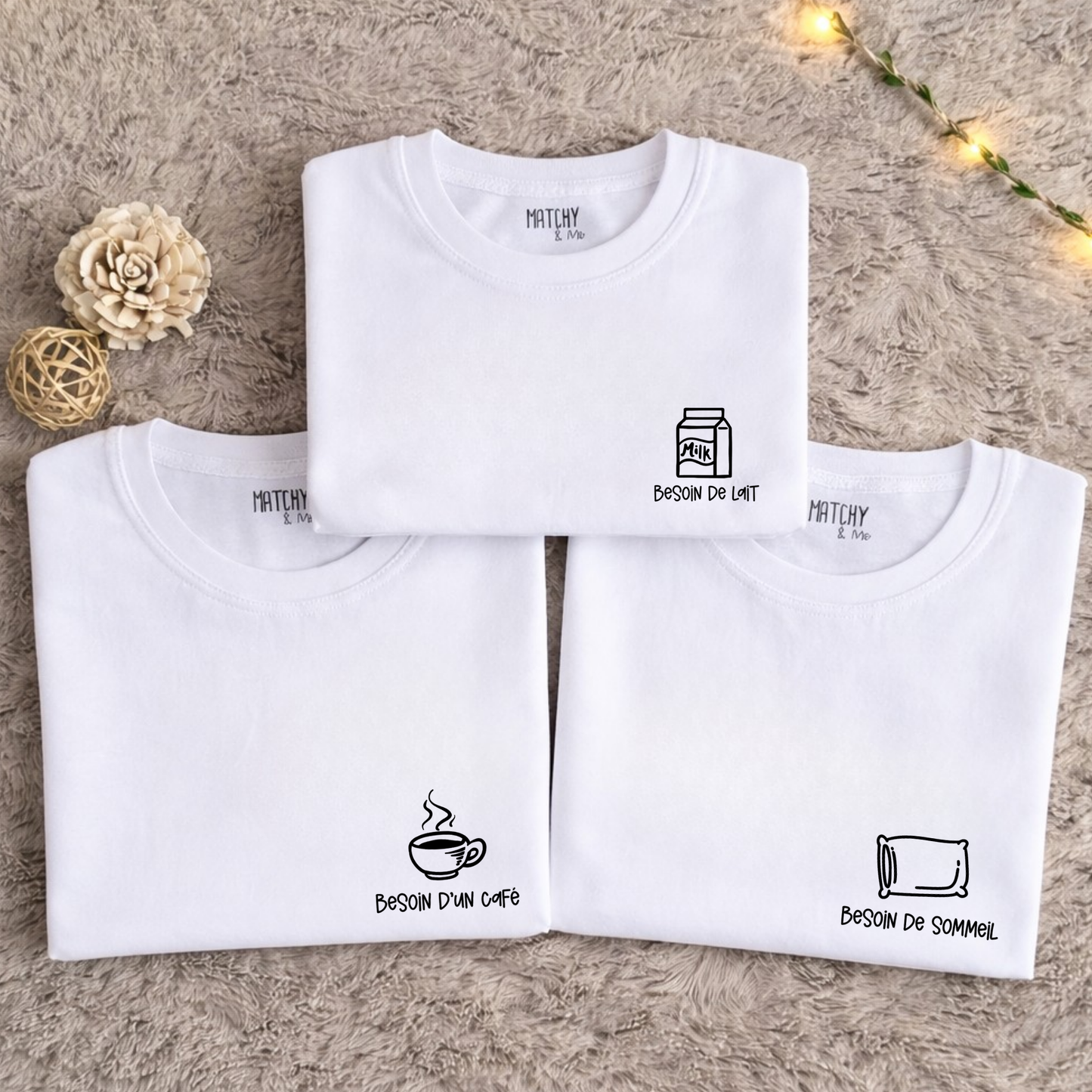 Tee-shirts Famille " Besoin de... "