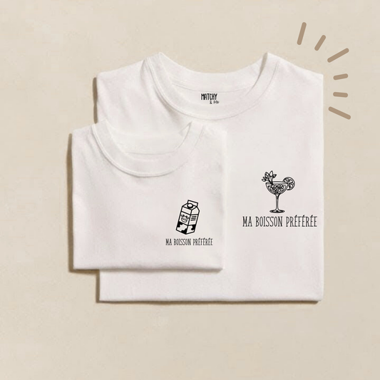 Tee-shirts " Matchy drink Maman "